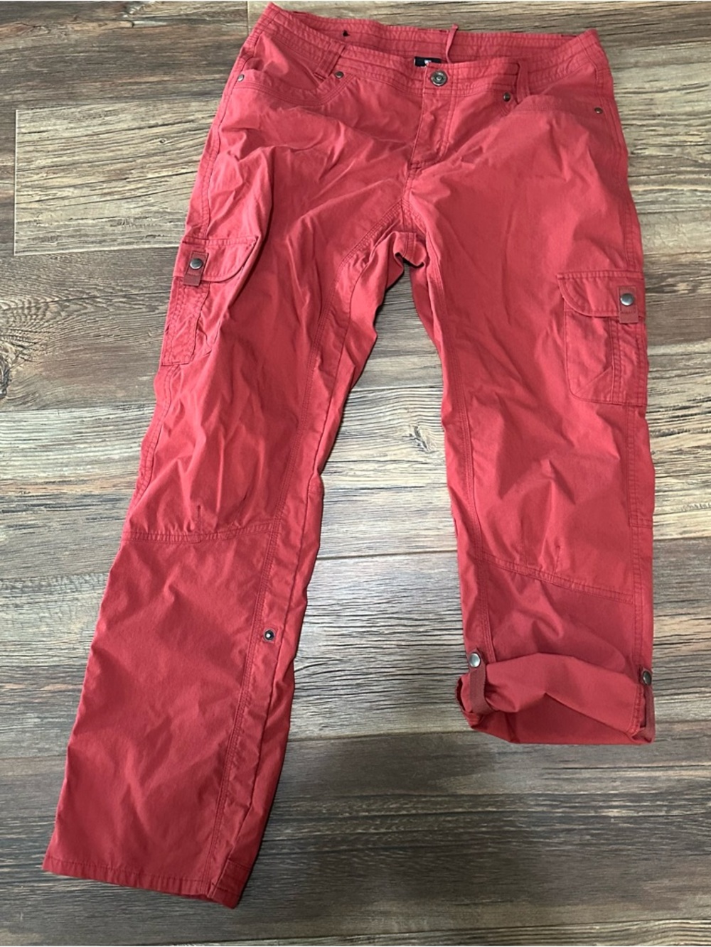 KUHL orange Splash convertible roll up pants women’s nylon blend hiking outdoor